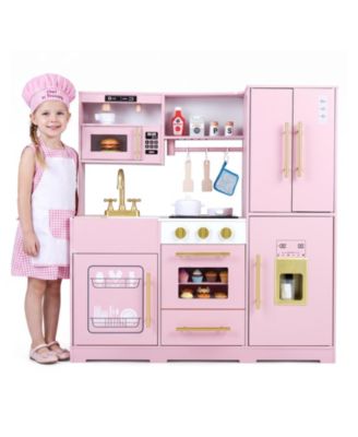Wooden Fridge, Bakery Oven & Microwave Play Kitchen, Ages 3+