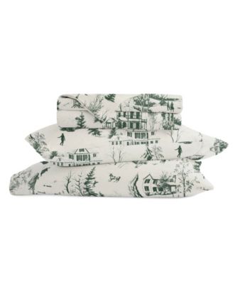 Holiday Pattern Microfiber 4-Piece Sheet Set, King