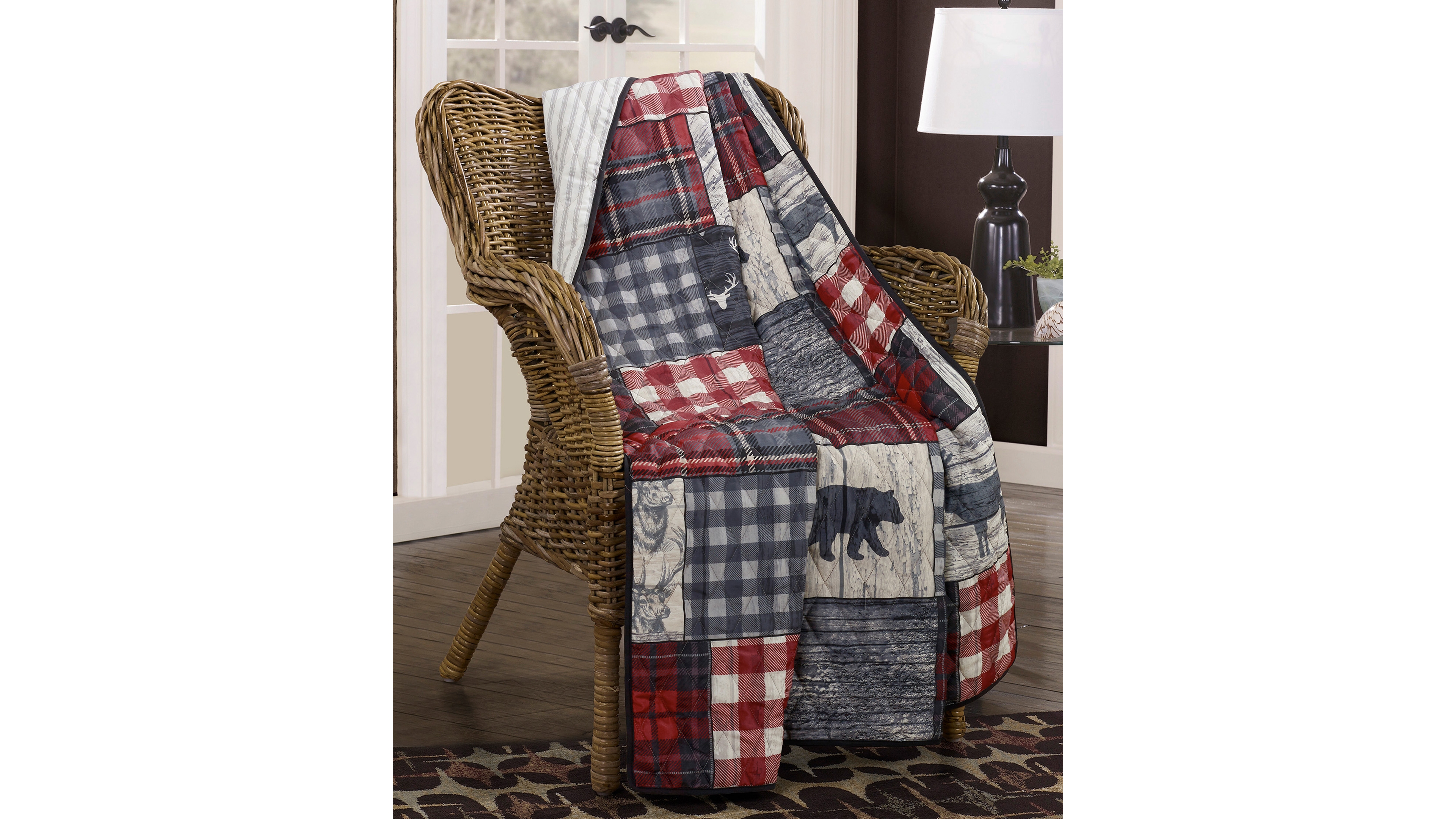Your Lifestyle Timber Reversible Throw, 50" x 60"