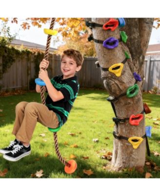 AOFAR 12 Tree Climbing Holds with Rope Swing for Climbers - Macy's