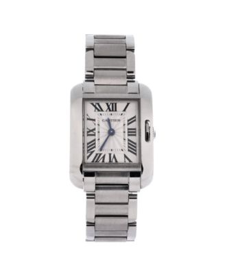 Tank Anglaise Quartz Watch in Stainless Steel 23mm