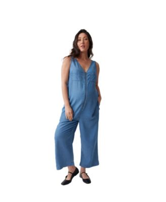 Women's Ingrid + Isabel Wide Leg Chambray Nursing Jumpsuit