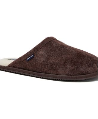 Men's Suede Shearling Lined Slippers