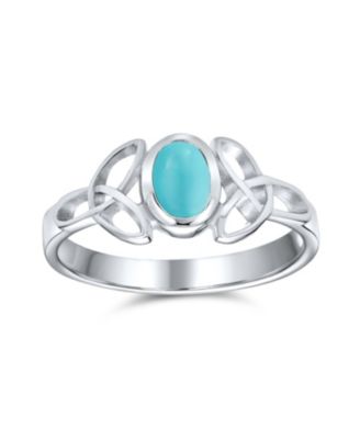 Celtic Trinity Love Knot Triquetra Band Ring Sterling Silver
