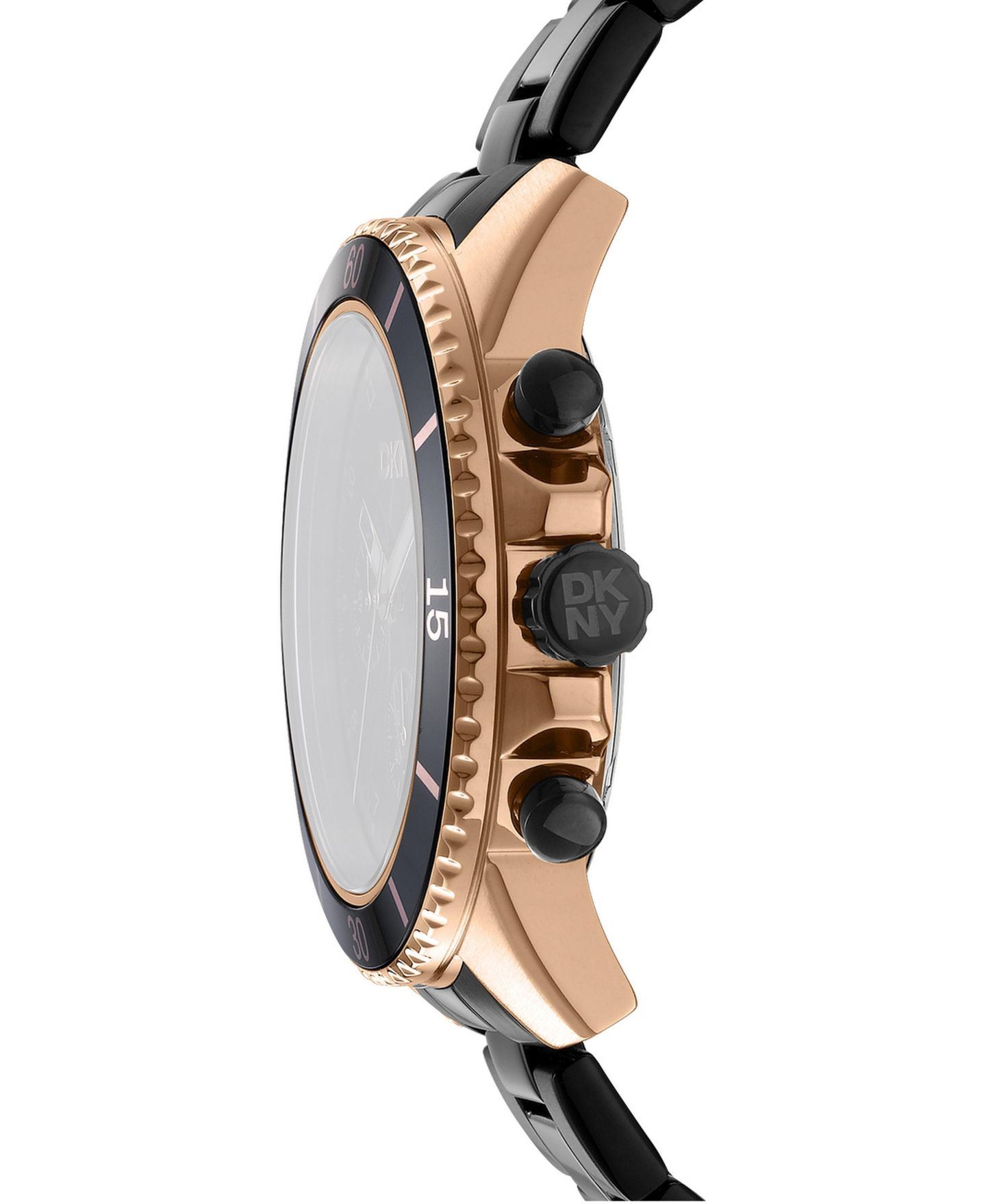 Мужские часы DKNY Quartz Stainless Steel Bracelet Watch, цвет: Розовый — фото 2