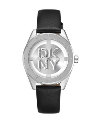Women's Logo Quartz Leather Strap Watch