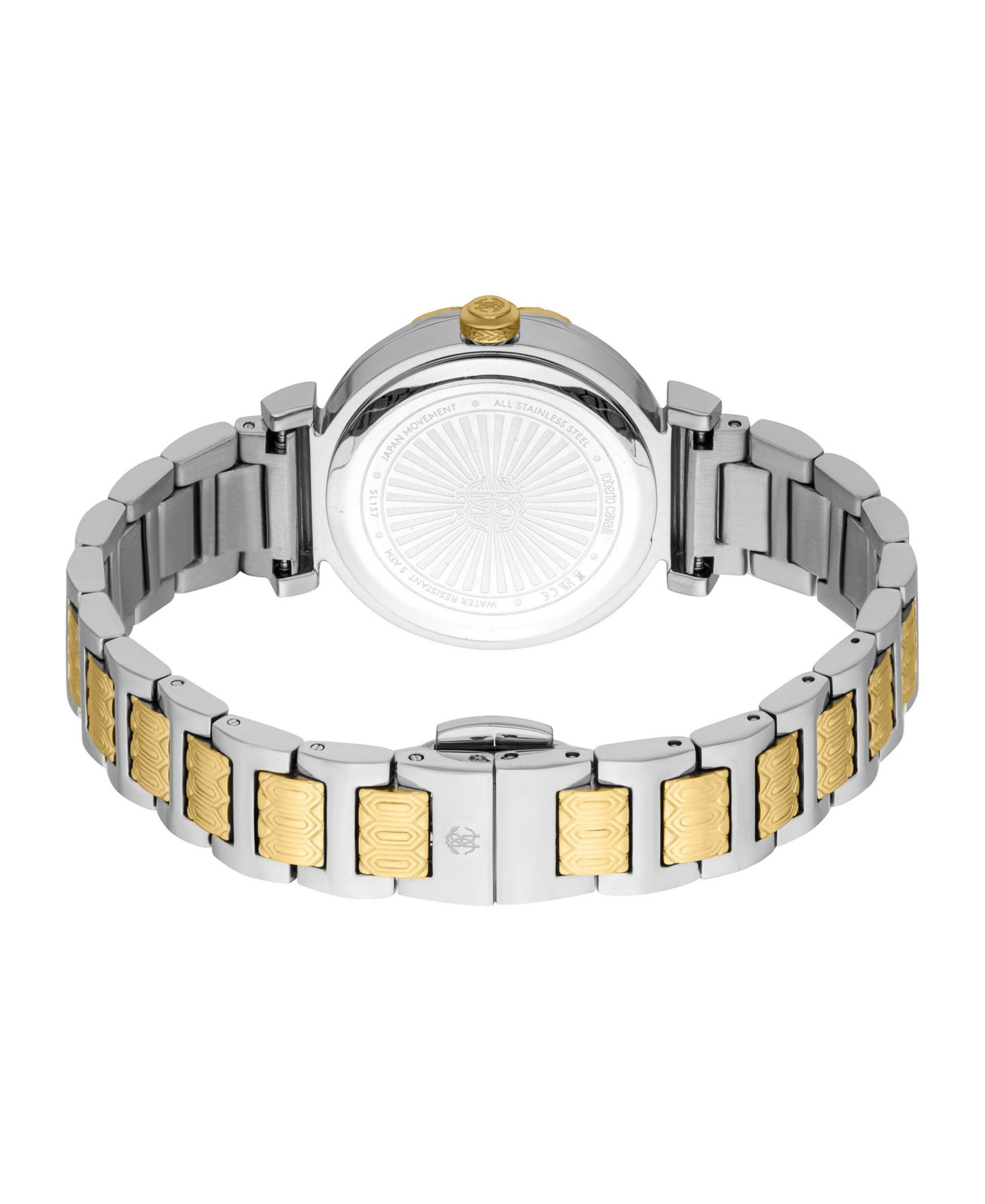Женские часы Roberto Cavalli Quartz Eclira Two-Tone Stainless Steel Bracelet Watch, 30mm — фото 2