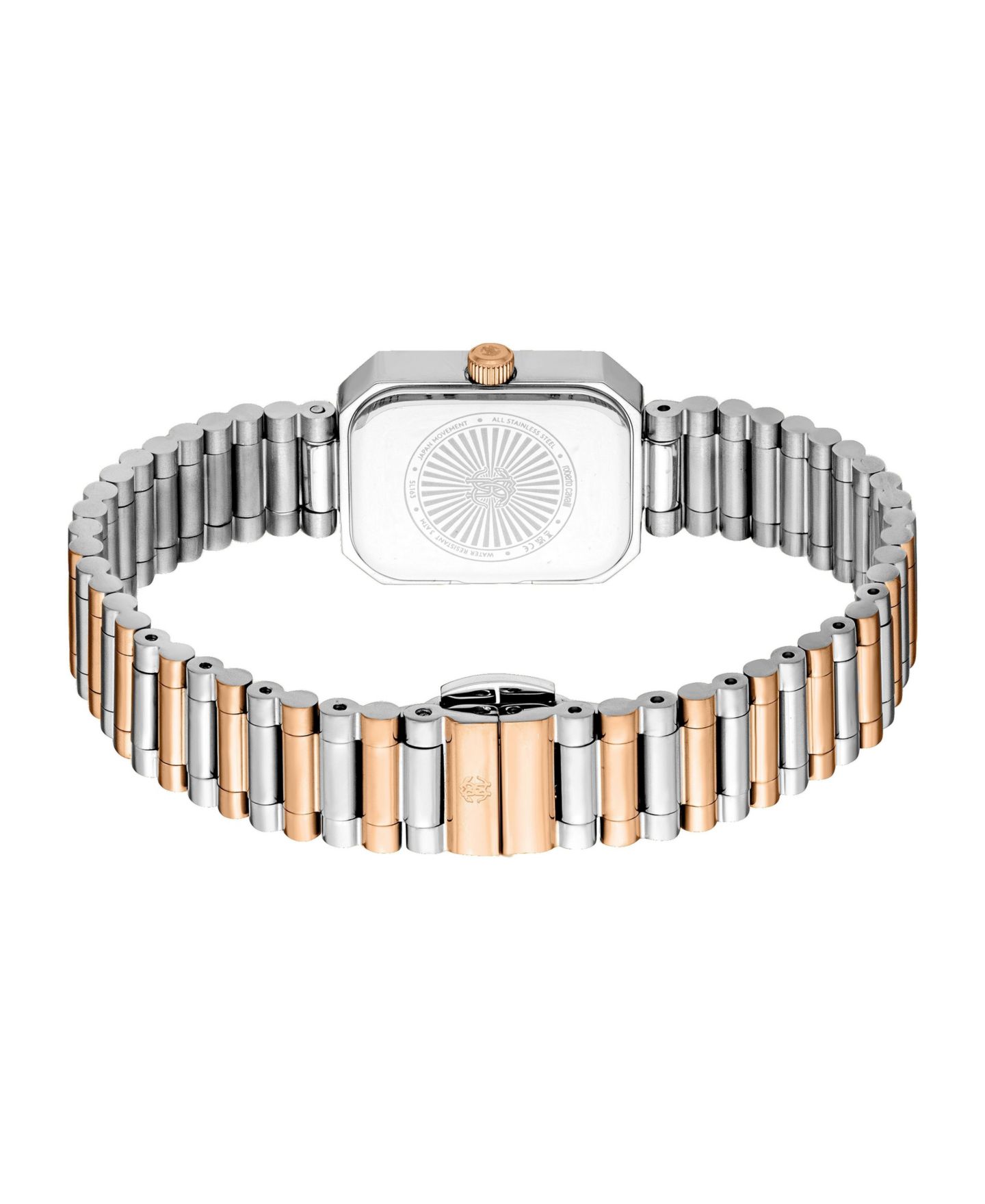 Женские часы Roberto Cavalli Quartz Two-Tone Stainless Steel Bracelet Watch, 20mm, цвет: Двухцветный — фото 2