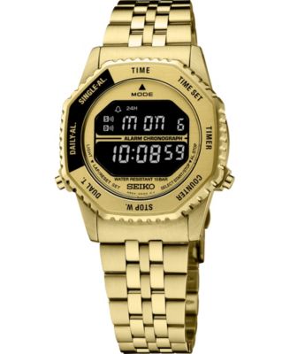 Men's Essentials Gold-Tone Stainless Steel Bracelet Watch 37mm