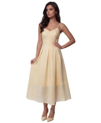 Women's Nela Spaghetti-Strap V-Neck A-Line Midi Dress