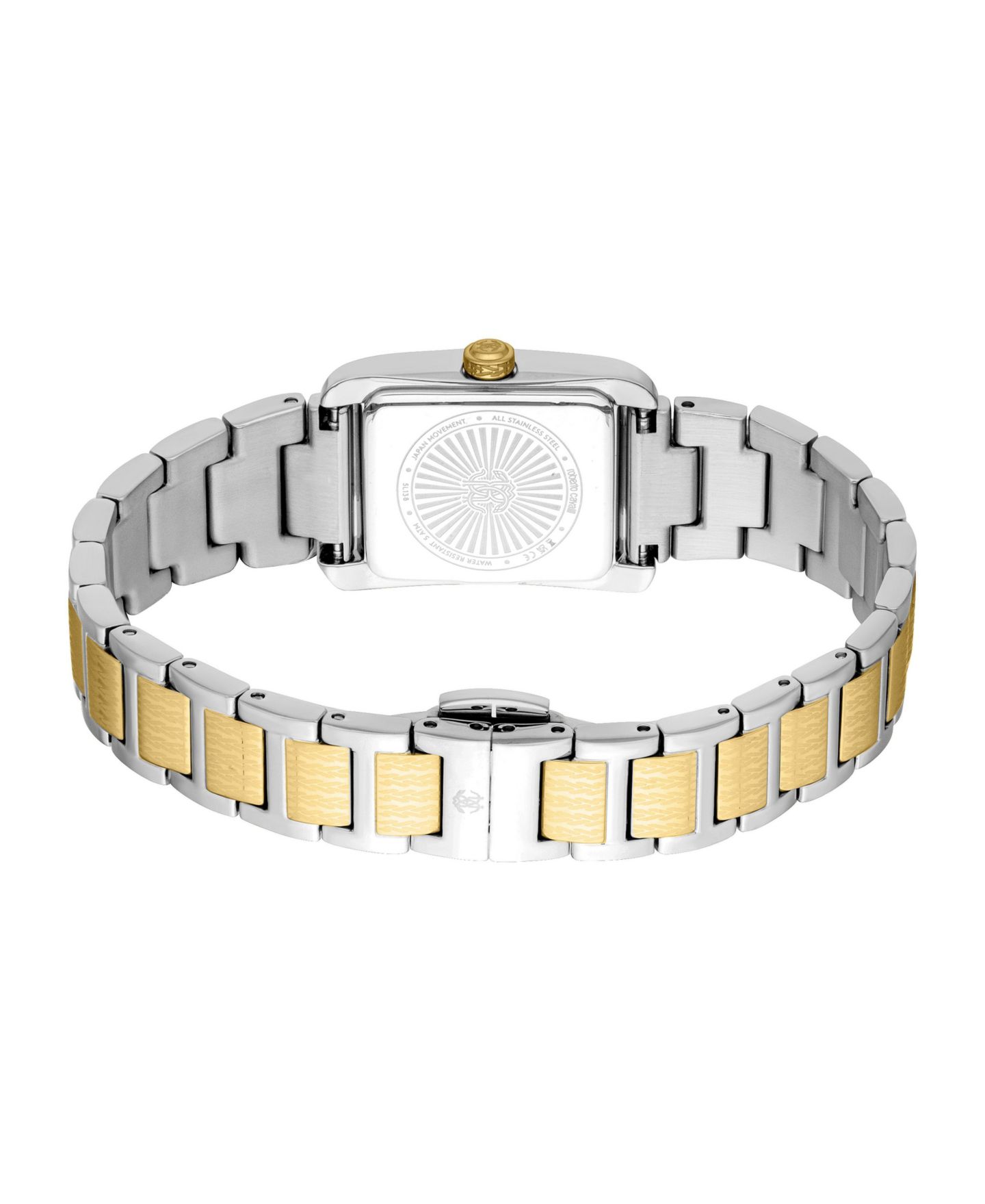 Женские часы Roberto Cavalli Quartz Water-Resistant Galante Two-Tone Stainless Steel Bracelet Watch, 22mm, цвет: Двухцветный — фото 2