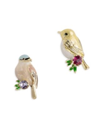 Crystal Songbird Serenade Mismatched Stud Earrings