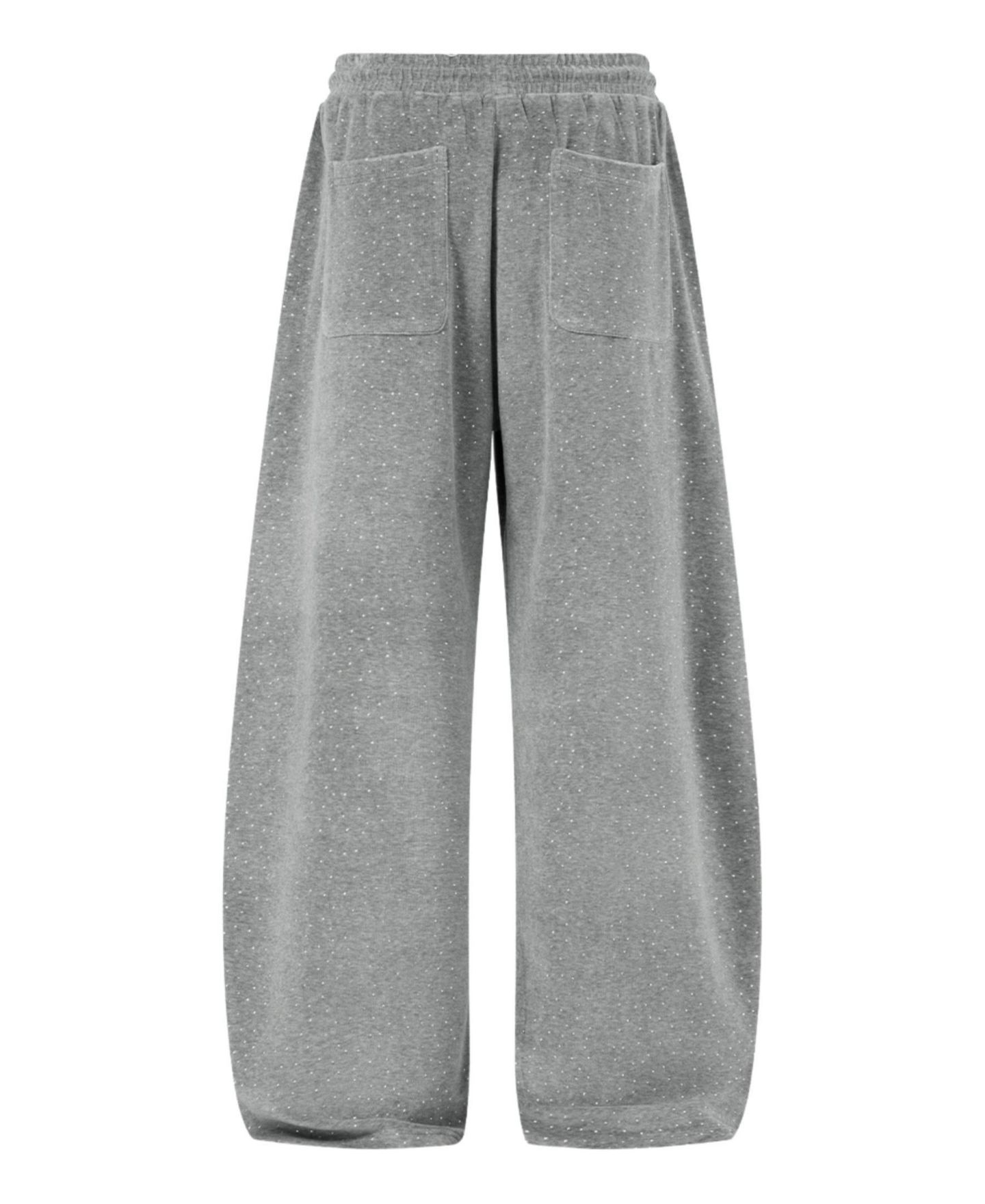 Женские брюки AELFRIC EDEN Rhinestone Velour Baggy Sweatpants, цвет: Тёмный серый — фото 5