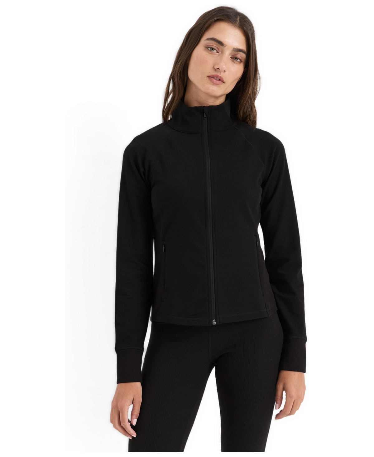 Pact Women's On The Go-To Slim Fit Long-Sleeve Zip-Up Jacket