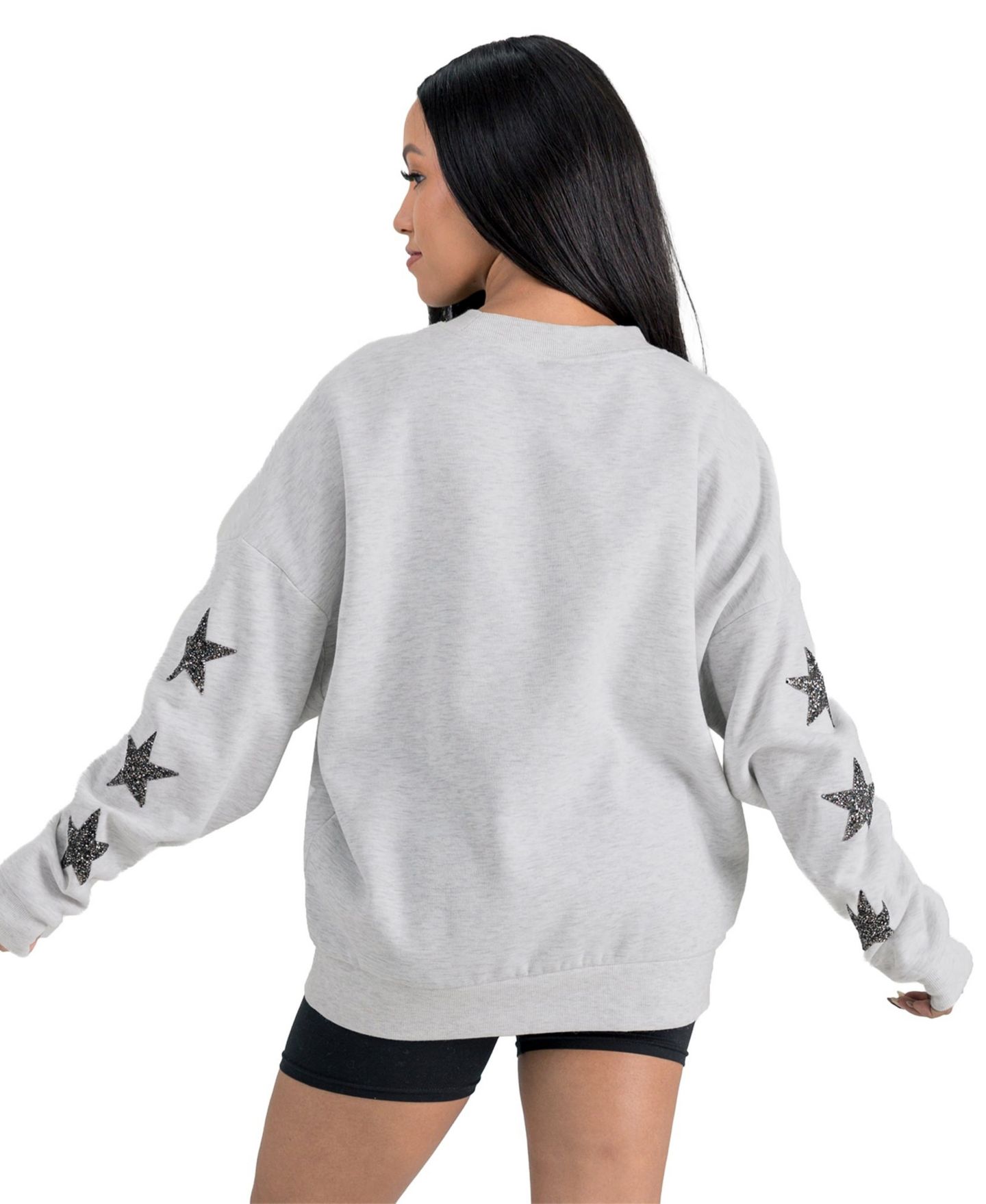 Женская толстовка Gameday Couture Ash Philadelphia Eagles Resilience Relaxed Rhinestone Pullover — фото 3