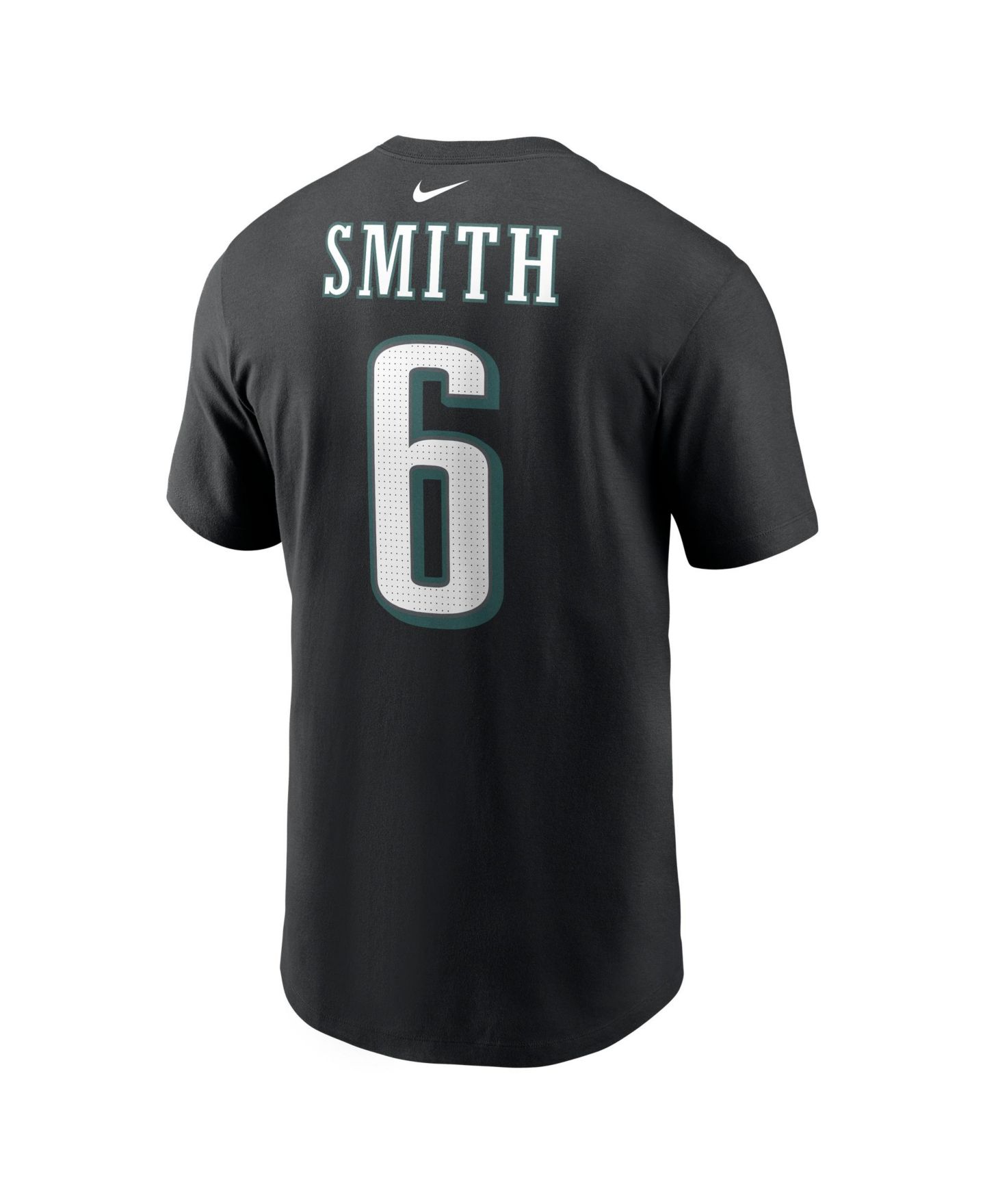 Мужская футболка Nike DeVonta Smith Black Philadelphia Eagles Name & Number — фото 3