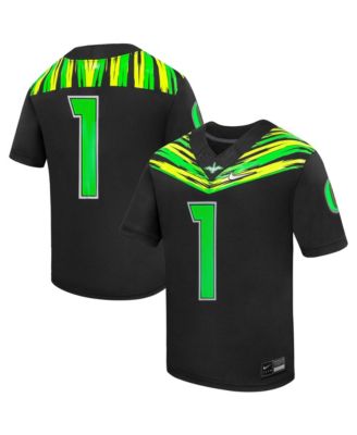 Toddler 1 Black Oregon Ducks Origin of Speed Replica Football Jersey