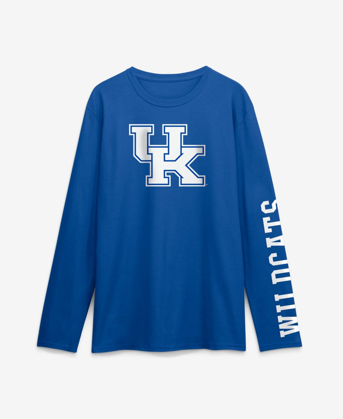 Мужская футболка Logo Athletic Royal Kentucky Wildcats Primary Logo Long-Sleeve — фото 2