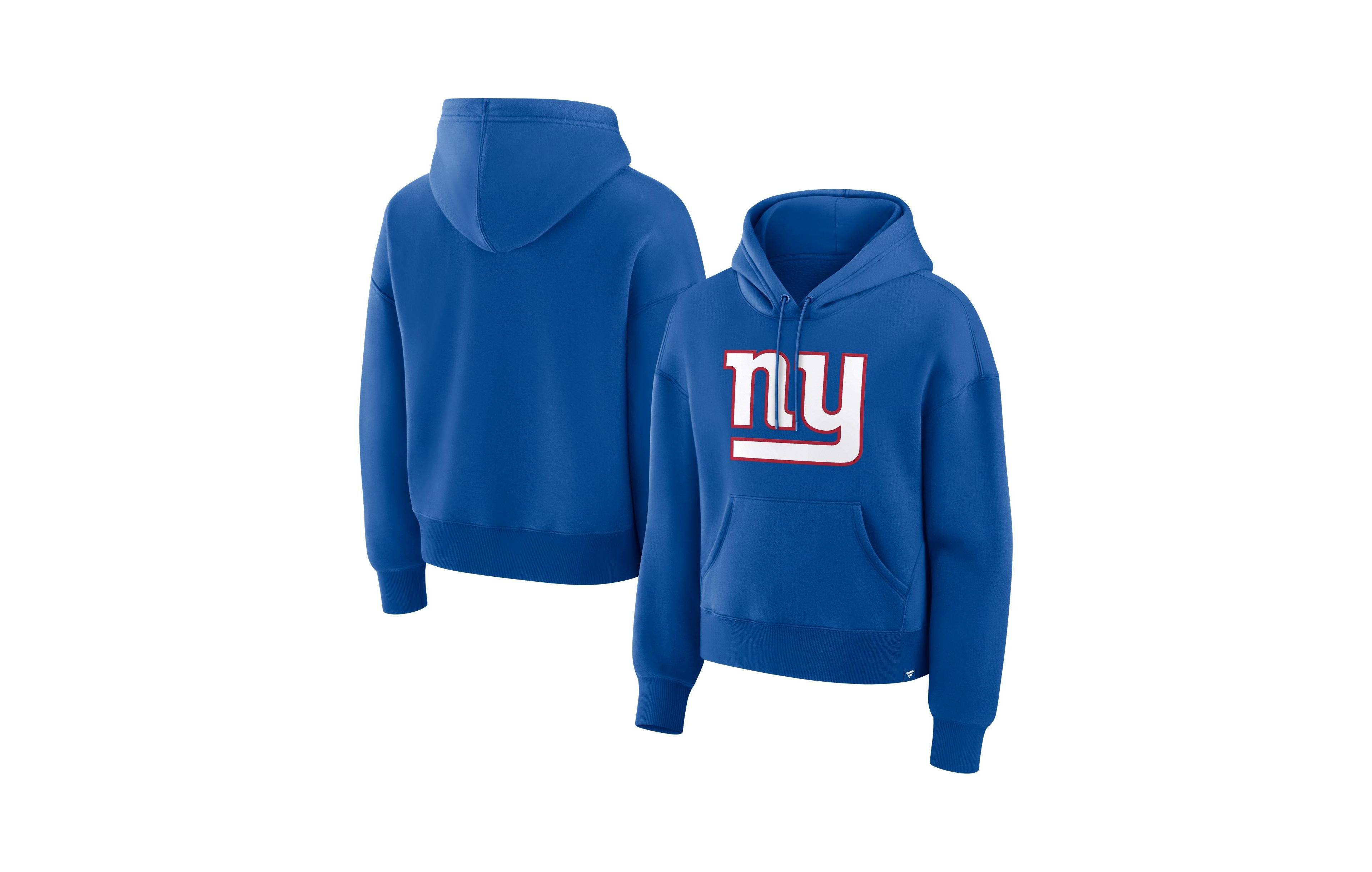 Fanatics Women's Royal New York Giants Relaxed High Hip Essential Legacy Hoodie