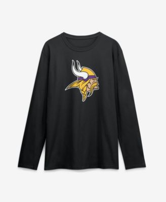 Men's Black Minnesota Vikings Primary Logo Long-Sleeve T-Shirt