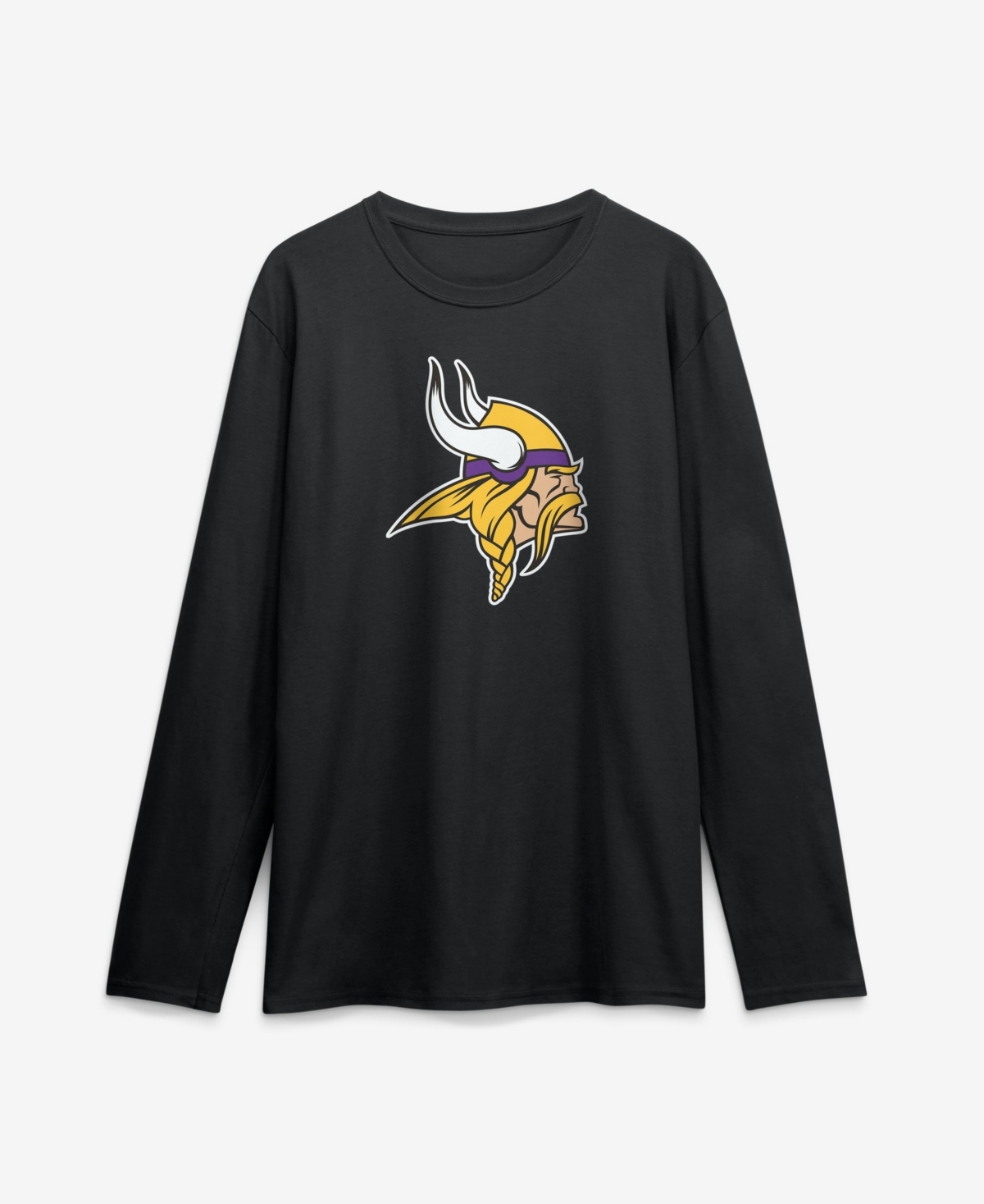Logo Athletic Men's Black Minnesota Vikings Primary Logo Long-Sleeve T-Shirt - Black