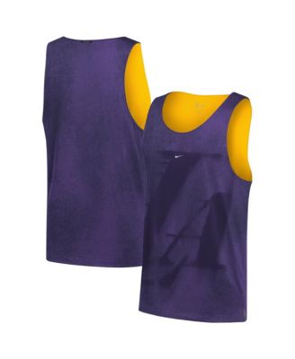 Men's Purple/Gold Los Angeles Lakers 2026 Standard Issue Practice Icon Mesh Reversible Jersey