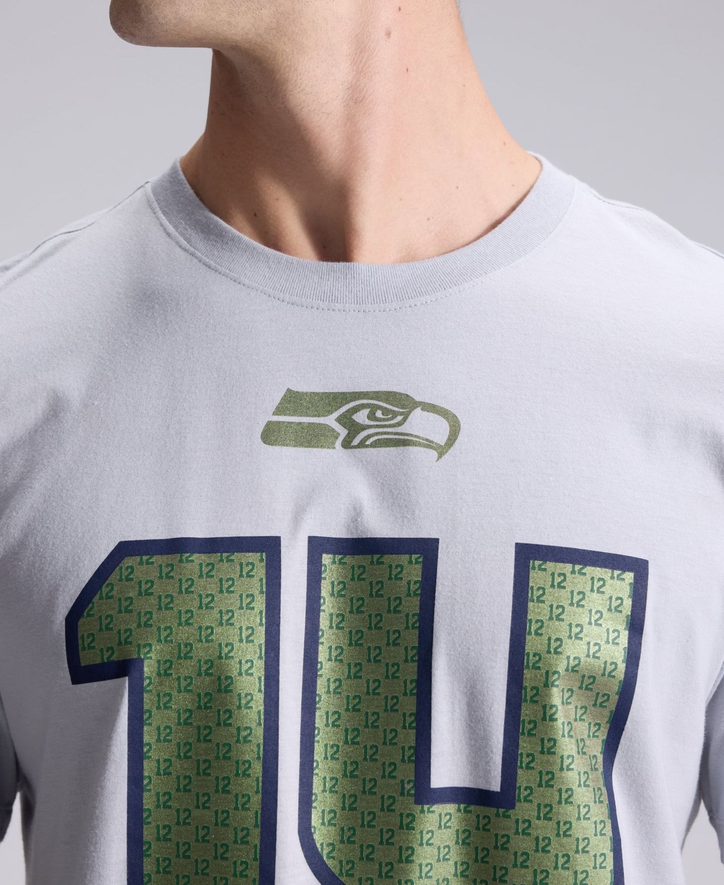Мужская футболка Nike Sam Darnold Wolf Gray Seattle Seahawks Rivalries Collection Player Name & Number — фото 6