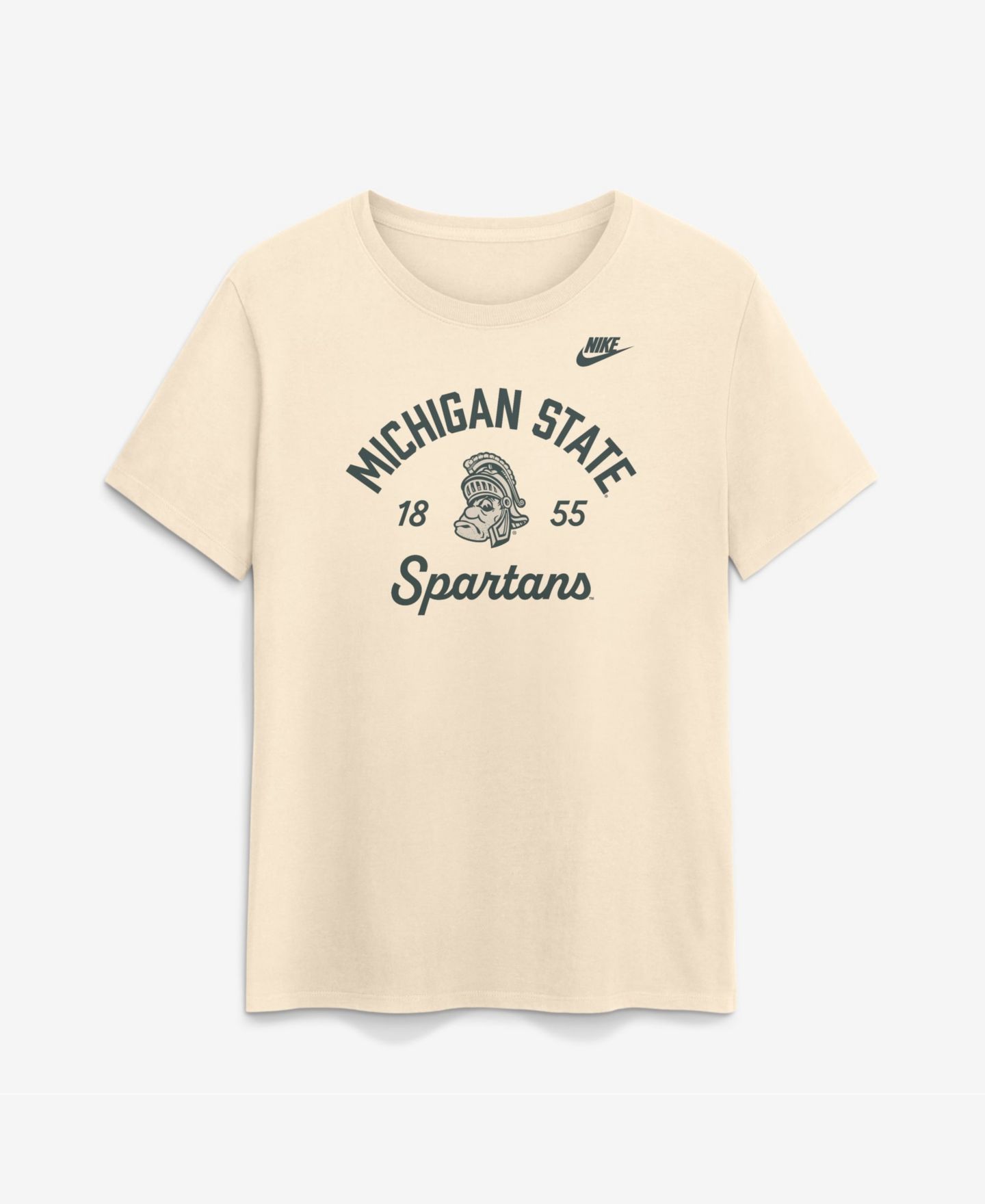 Женская футболка Nike Natural Michigan State Spartans Legacy Team Name — фото 2