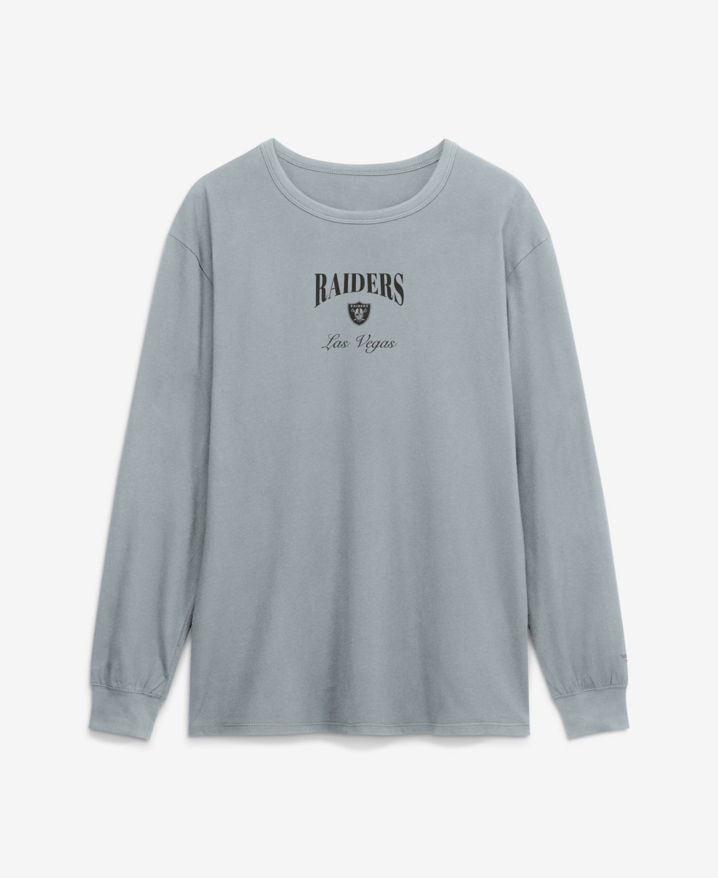 Мужская футболка Fanatics Gray Las Vegas Raiders Midnight Falls Long-Sleeve — фото 2