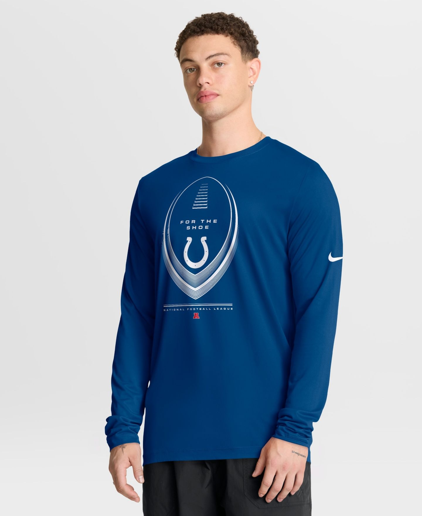 Мужская футболка Nike Royal Indianapolis Colts Legend Icon Dri-FIT Long-Sleeve — фото 1