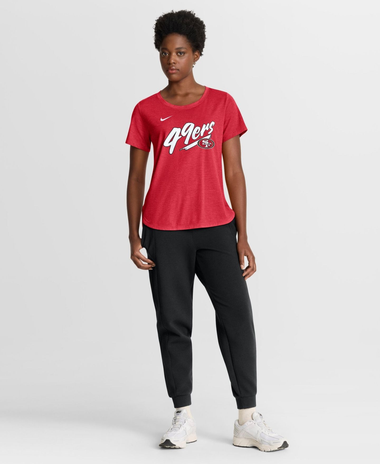 Женская футболка Nike Scarlet San Francisco 49ers Primetime Tri-Blend — фото 5