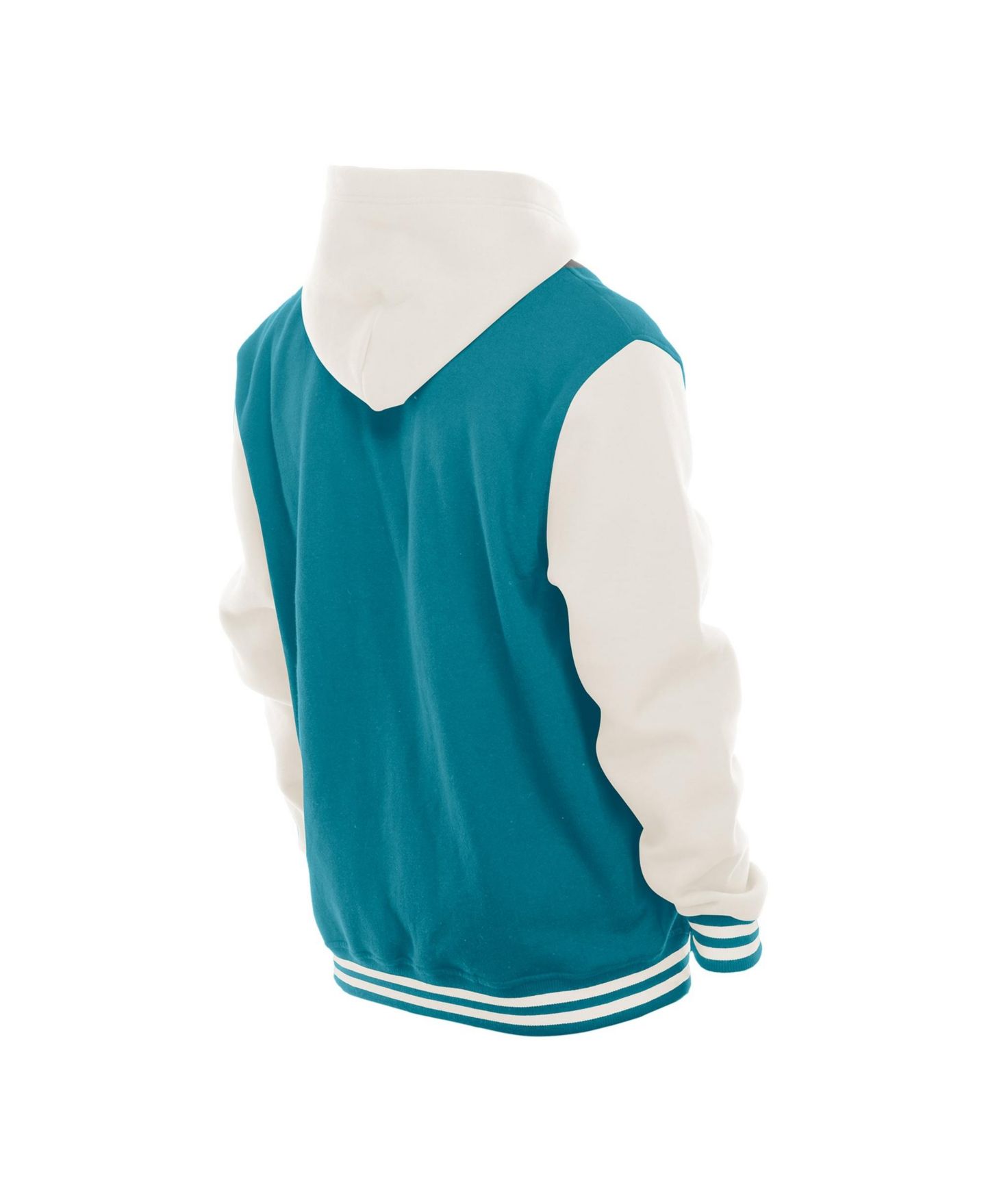 Мужская куртка New Era Teal/Cream Jacksonville Jaguars Full-Snap Fleece Hooded — фото 4