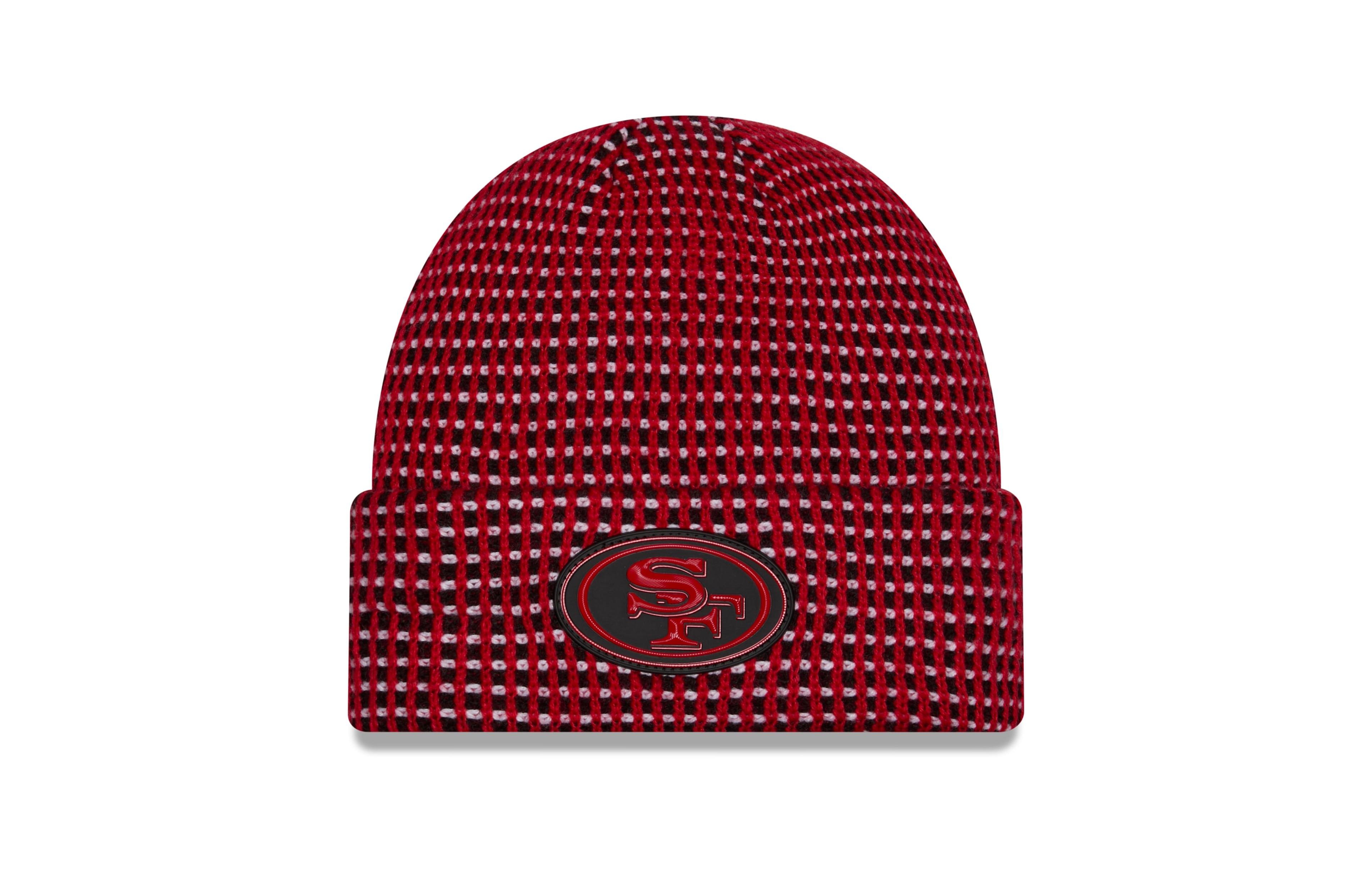 New Era Men's Scarlet San Francisco 49ers 2026 Sideline Cold Weather Cuffed Knit Hat