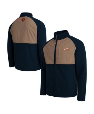 Men's Navy/Tan Chicago Bears Full-Zip Raglan Jacket