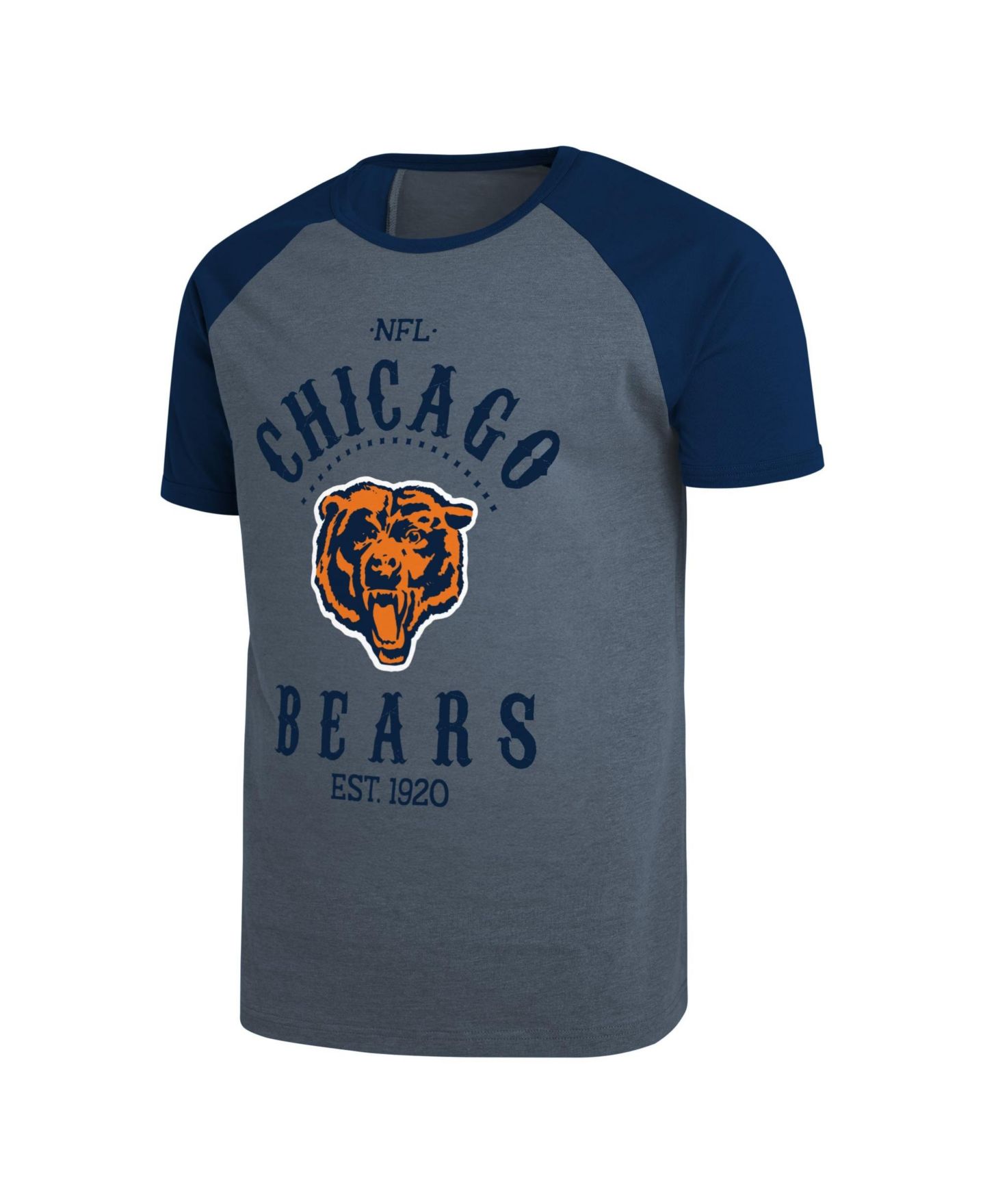 Мужская футболка Darius Rucker Collection By Fanatics Navy Chicago Bears Raglan — фото 3