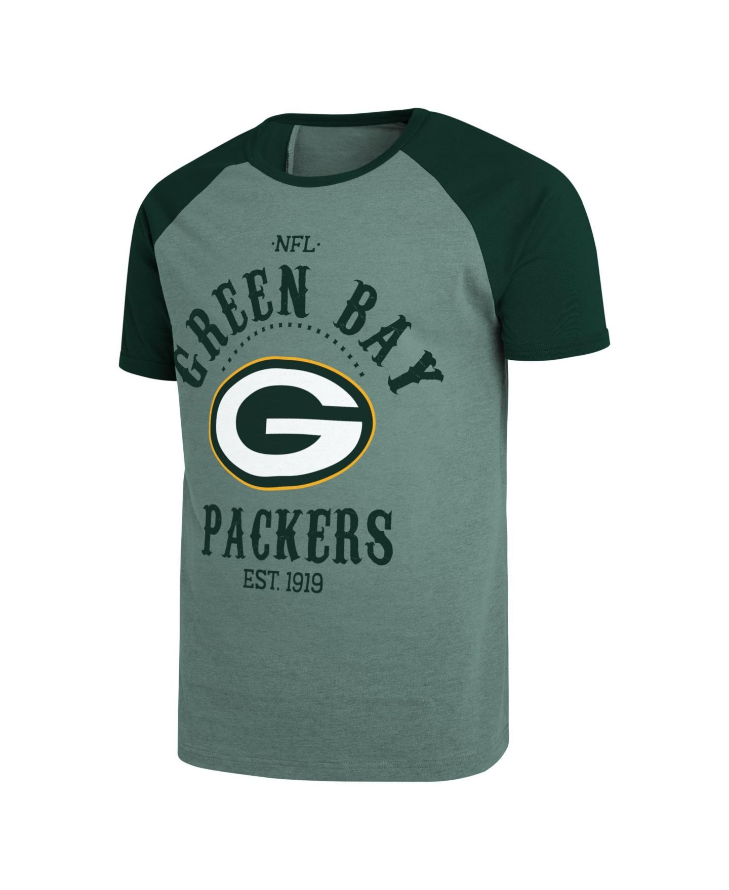 Мужская футболка Darius Rucker Collection By Fanatics Green Bay Packers Raglan — фото 3