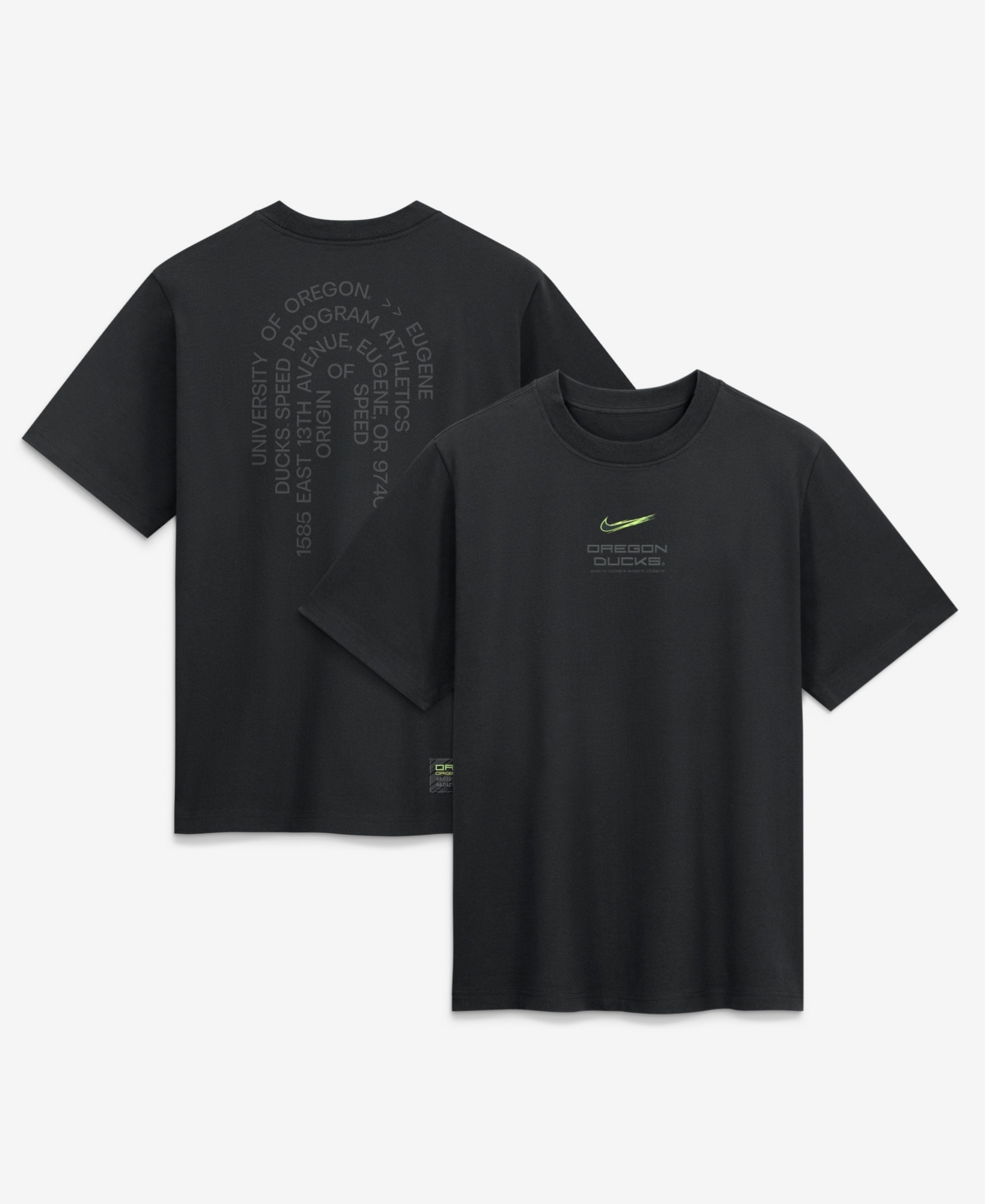 Nike Women's Black Oregon Ducks Origin of Speed Essential T-Shirt - Black
