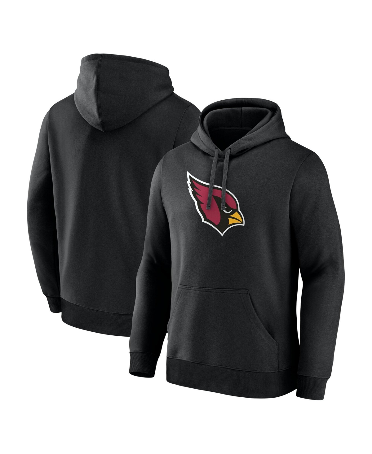 Logo Athletic Men's Black Arizona Cardinals Primary Logo Hoodie - Black