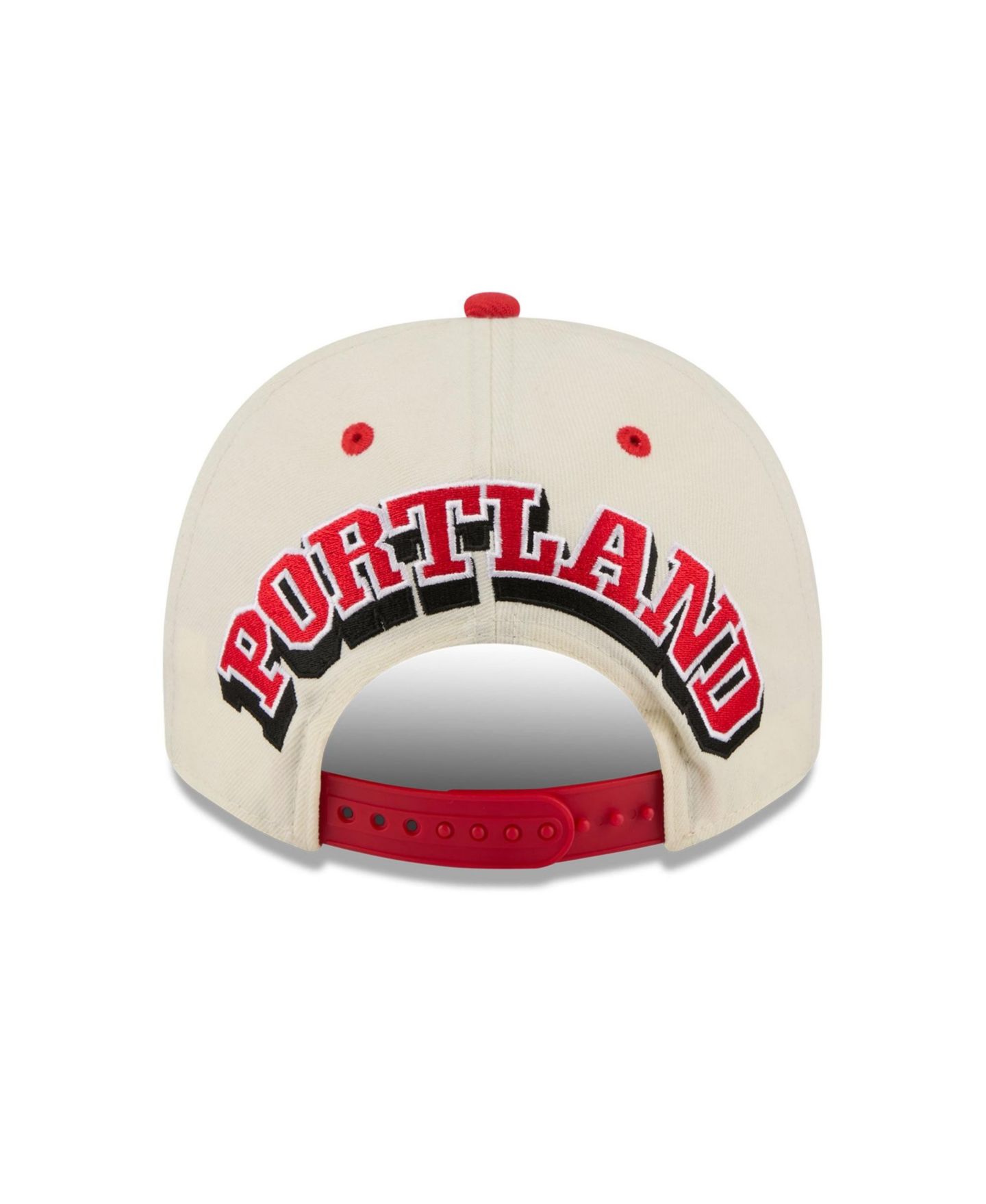 Мужская кепка New Era White Portland Fire Wordmark 9FIFTY A-Frame Snapback Hat — фото 4