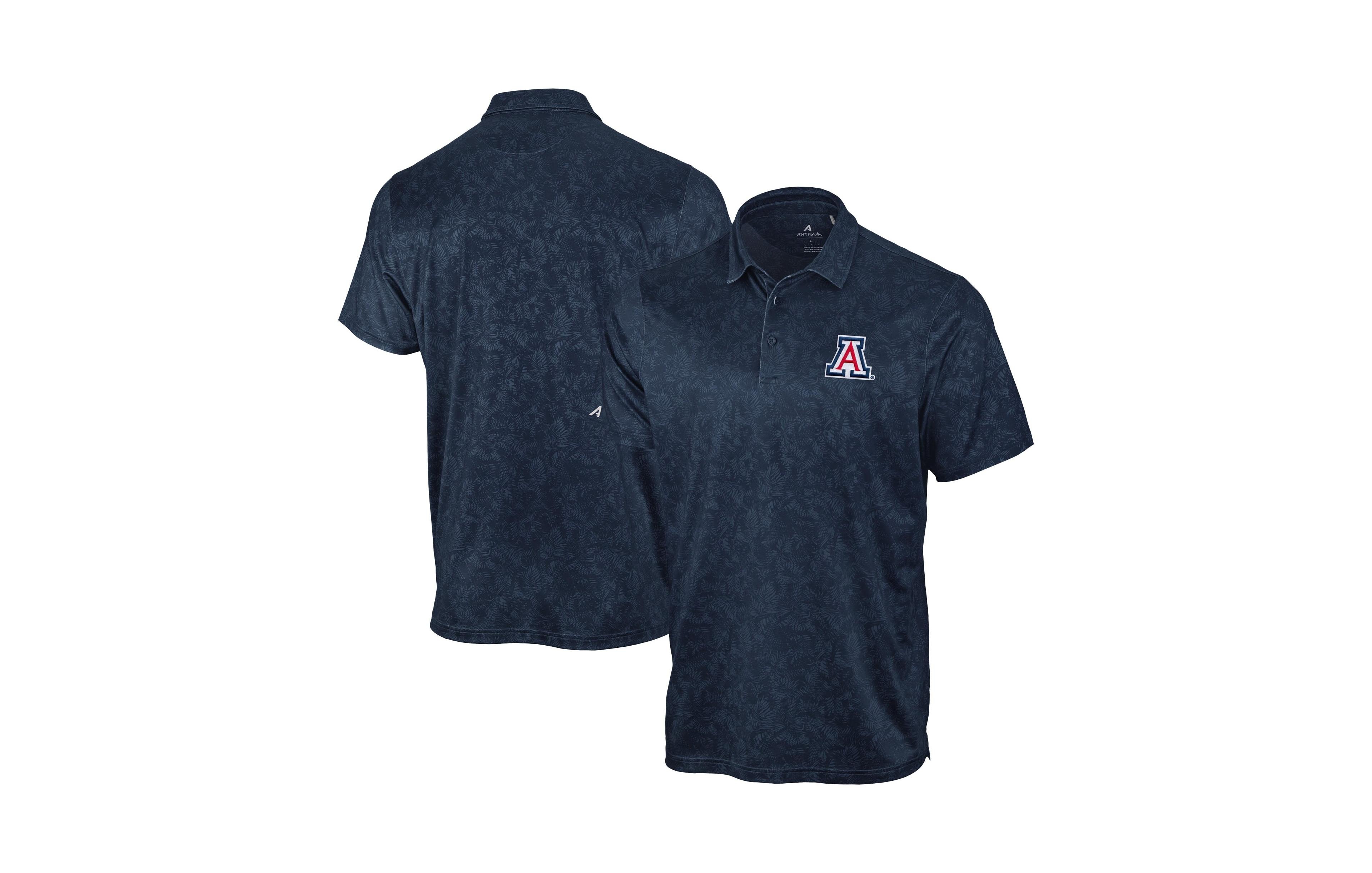 Antigua Men's Navy Arizona Wildcats Lush Polo Shirt
