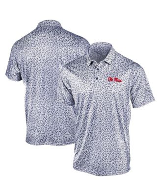 Men's Navy Ole Miss Rebels Flourish Polo Shirt