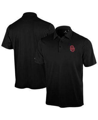 Men's Black Oklahoma Sooners Unshakeable Solid Polo Shirt