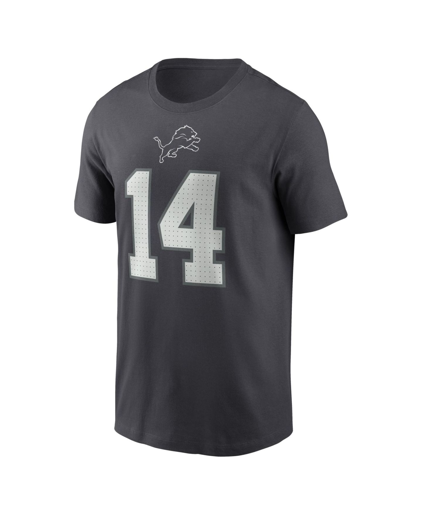 Мужская футболка Nike Amon-Ra St. Brown Anthracite Detroit Lions Name & Number — фото 4