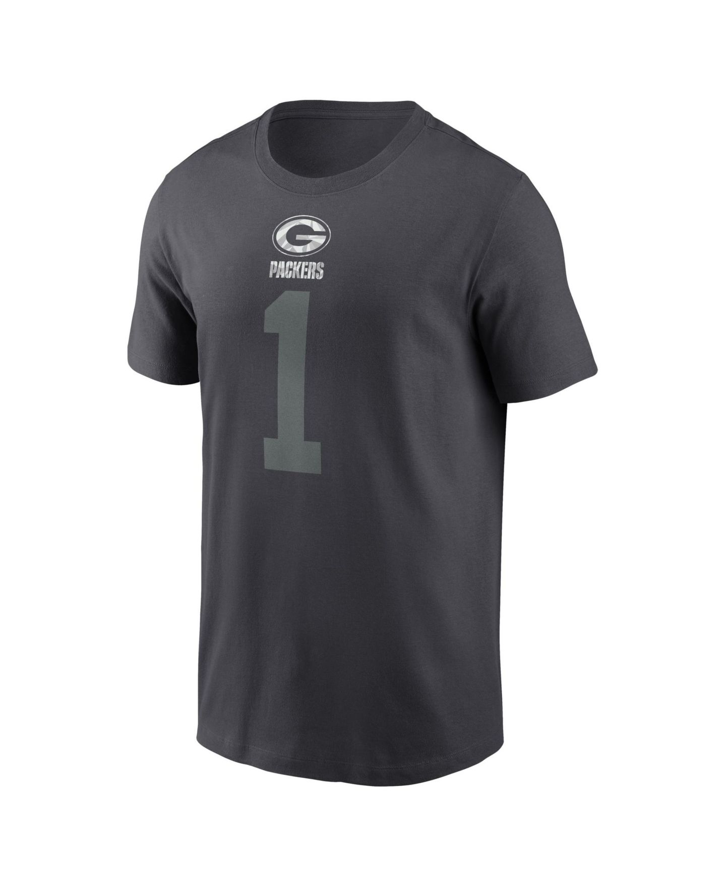 Мужская футболка Nike Micah Parsons Anthracite Green Bay Packers Name & Number — фото 4