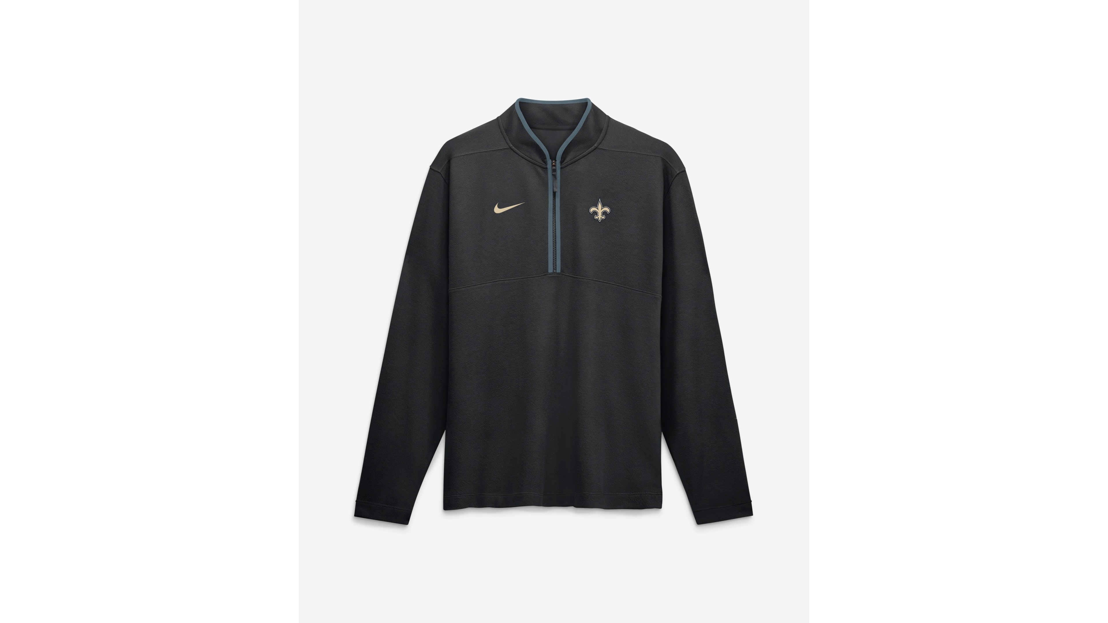 Nike Men's Black New Orleans Saints Dri-fit Victory Half-Zip Pullover