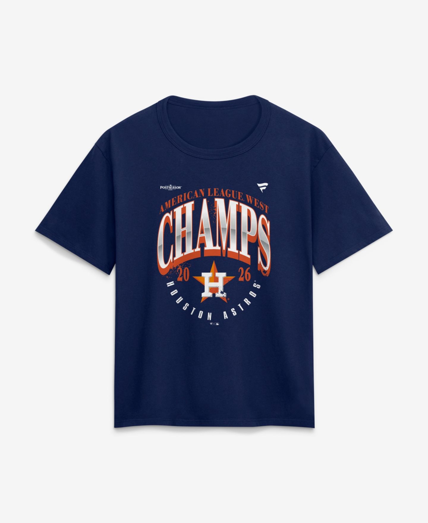 Женская футболка Fanatics Navy Houston Astros 2026 AL West Division Champions Locker Room — фото 1
