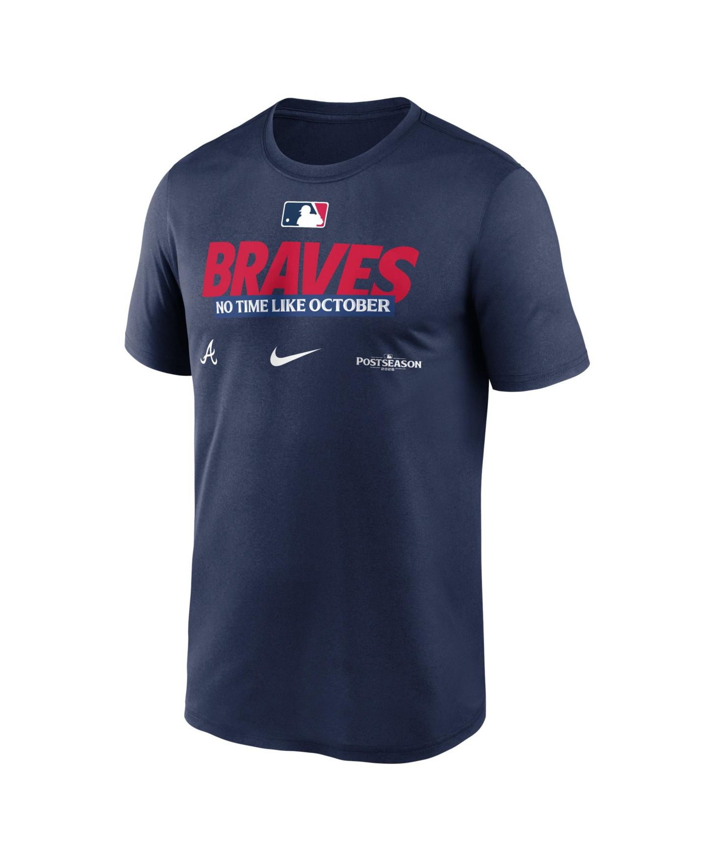 Мужская футболка Nike Navy Atlanta Braves 2026 MLB Postseason Authentic Collection Legend Dri-FIT — фото 3