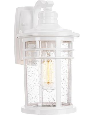 Outdoor Porch Lights Wall Mount 15 inches, Outdoor Light Fixtures Sconces Wall Lighting with Seeded Glass Waterproof