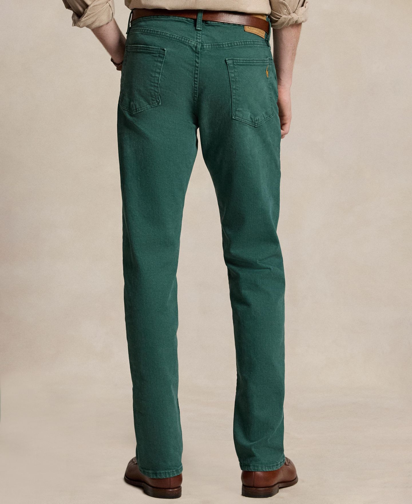 Мужские джинсы Polo Ralph Lauren Hampton Straight Stretch, цвет: Зелёный — фото 5