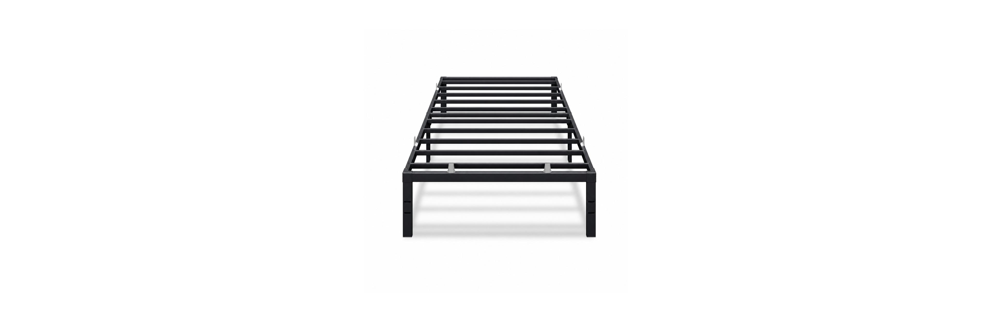 Mecale Twin Metal Bed Frame 14 inch Tall with 550 lb Load Capacity